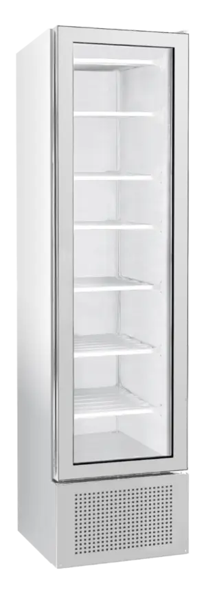 Sterling Pro Green BBVF225 Slimline Single Door Display Freezer, 221 Litres