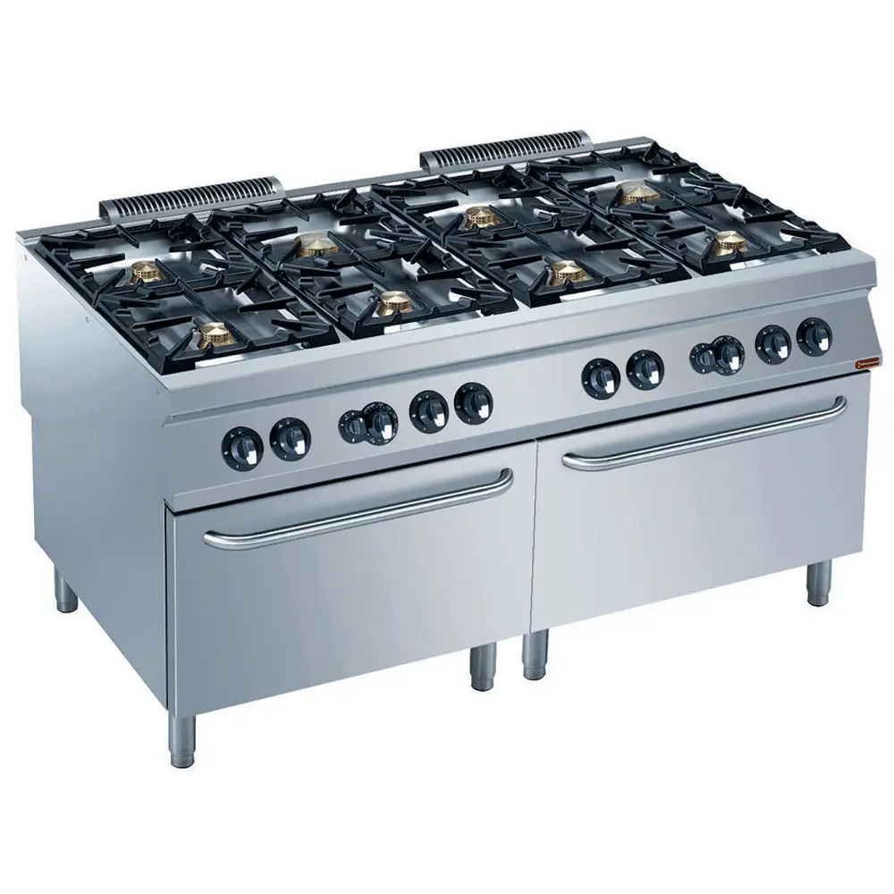 Diamond G22/8BF16-N 8 Stove Freestanding Gas Range Cooker on 2 Gas Ovens