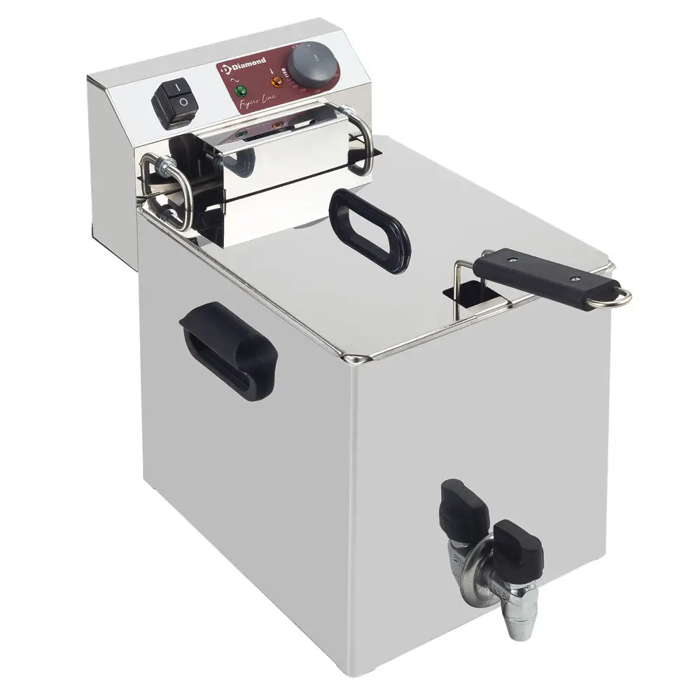 Diamond EF101-TN Single Basket Countertop Electric Fryer, 4.5kW
