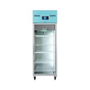 LEC Medical PGR600UK Glass Single Door Pharmacy Freestanding Upright Refrigerator, 600 Litres