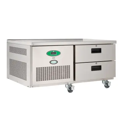 Foster LL2/1HDRW/14-115 2 Drawer Low Level Reduced Width Stainless Steel Refrigerated Counter, 140 Litres