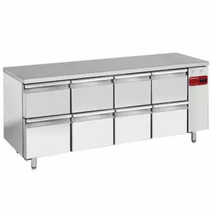 Diamond TS4N/H_4XK1/2-H 8 Drawer Stainless Steel Refrigerated Counter