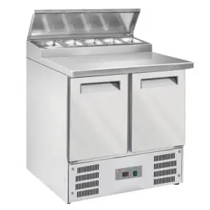 Diverso WR-SAS2-P2 Refrigerated table, 2 doors GN 1/1, + refrigerated structure 5x GN1/6-150 mm