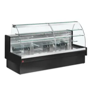 Diamond VE22/B5-R2P Black Refrigerated Serveover Counter, 2200mm