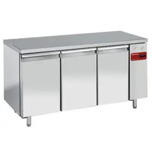 Diamond TPS3N/H 3 Door Stainless Steel Refrigerated Counter, 550 Litres