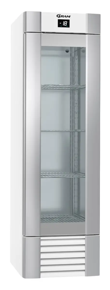 Hoshizaki Gram ECO MIDI FG 60 LLG 4W K Glass Single Door Display Upright Freezer, 407 Litres