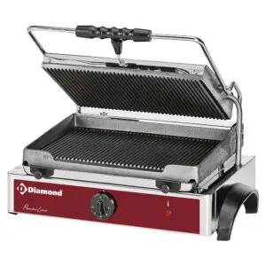 Diamond GR-PANOS Contact Grill, Ribbed Plates