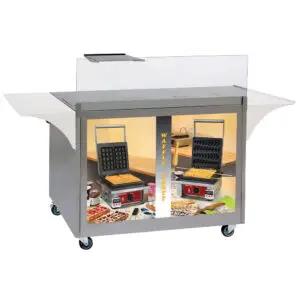 Diamond GE-MRX Stainless Steel Waffles Cabinet, On Wheels