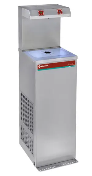 Diamond BFX-1R/08-P Stainless Steel Pedal Water Cooler, 80 Litres