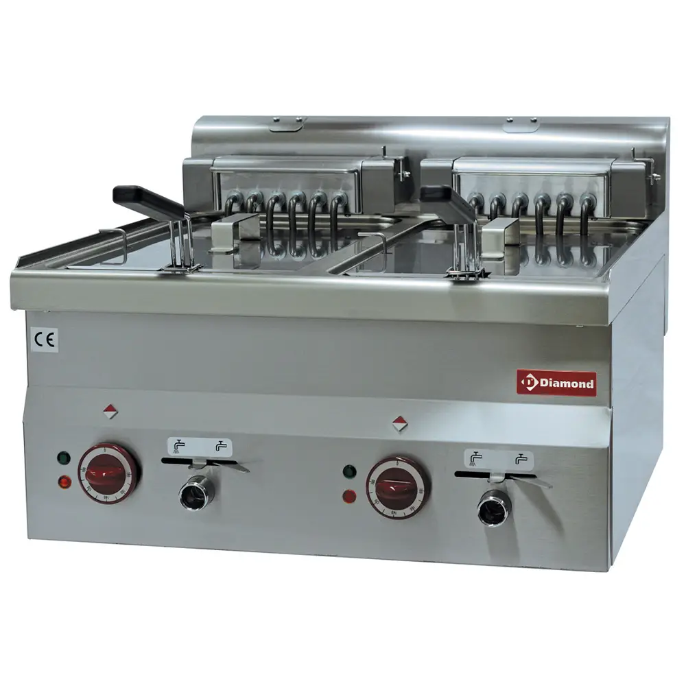 Diamond E60/F20-6T-9_9KW- Electric fryer, S-Powerful, 2 x 10 liters -Top-