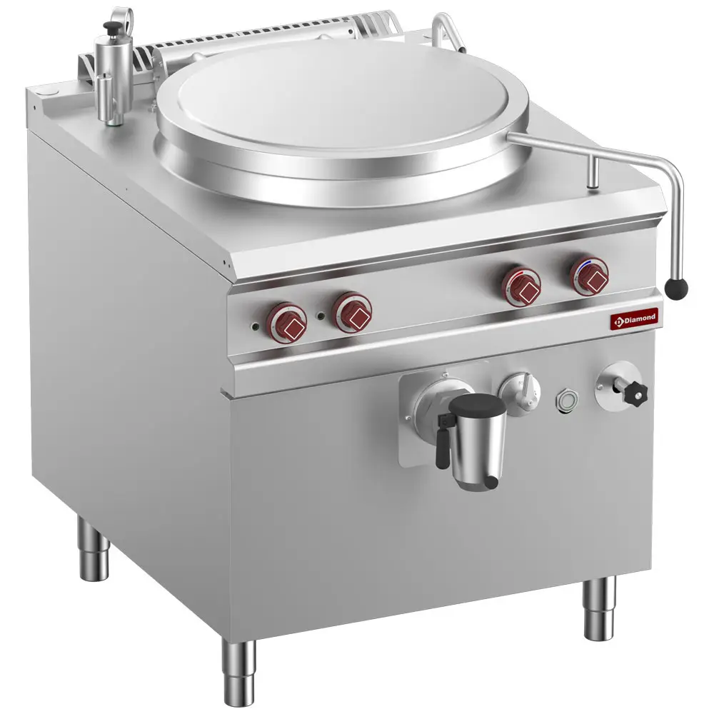 Diamond E9/M10I8-N Electric Indirect Heating Boiling Pan on Cupboard, 100 Litres