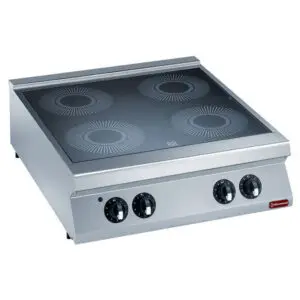 Diamond E22/4VC8T-N Vitroceramic Electric 4 Induction Hob Cooker, 13.6kW