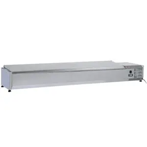Diverso WR-SY20-C6 Topping shelf 9x GN1/3-150 mm, with stainless steel lid