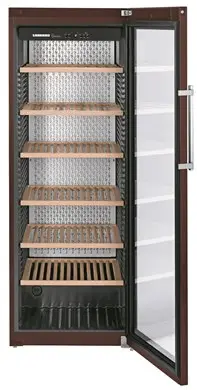 Liebherr WKt 5552 GrandCru Glass Single Door Brown Upright Wine Cabinet, 253 x 750ml Bottles