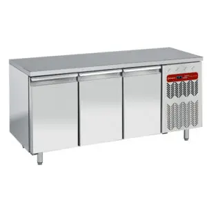 Diamond TP3N/H-R2 3 Door Stainless Steel Refrigerated Counter, 550 Litres