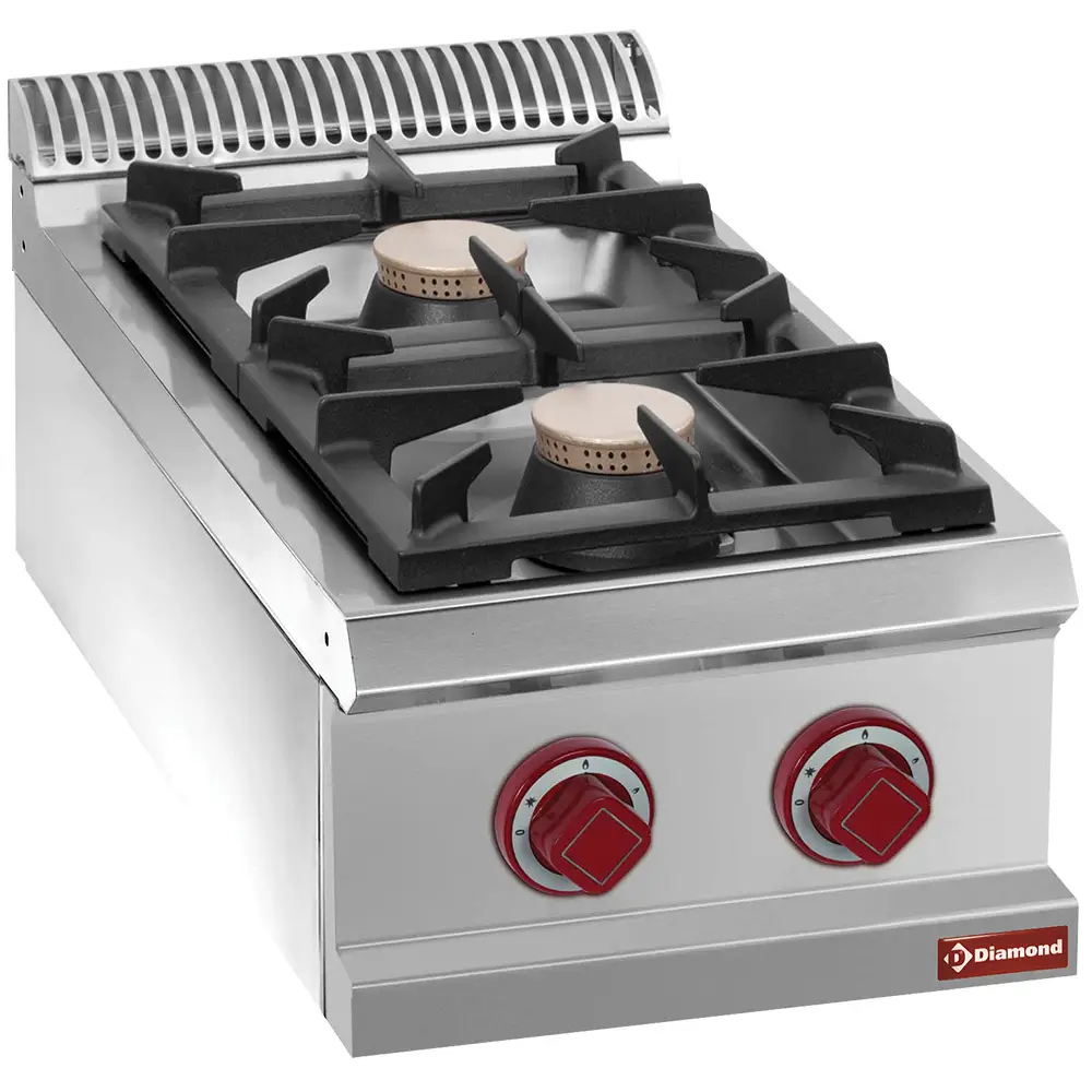Diamond G7/2B4T Gas cooker 2 burners -Top-