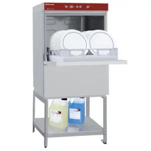 Diamond DFS7/6-AC_BD/F-S 500mm Basket Frontloading Dishwasher on Open Understorage, 18 Plates