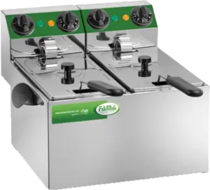 Fama MFR 240 Countertop Double Basket 2 x 3 Litre Electric Fryer, 2 x 2kW