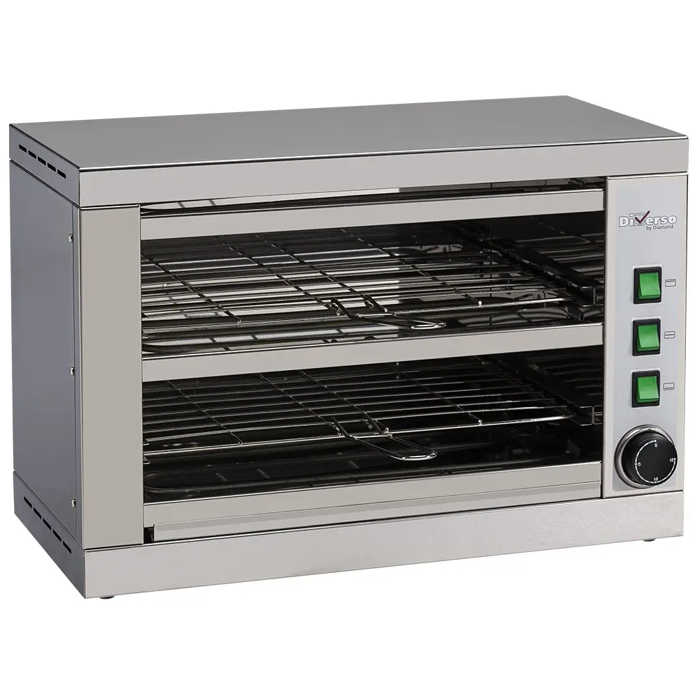Diverso WR-TSE2-D Toaster-salamander 2 levels, with timer - Image 2