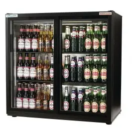 Autonumis RVC10001 EcoChill Sliding Double Door Bottle Cooler, 156 x 330ml Bottles / 288 x 330ml Cans