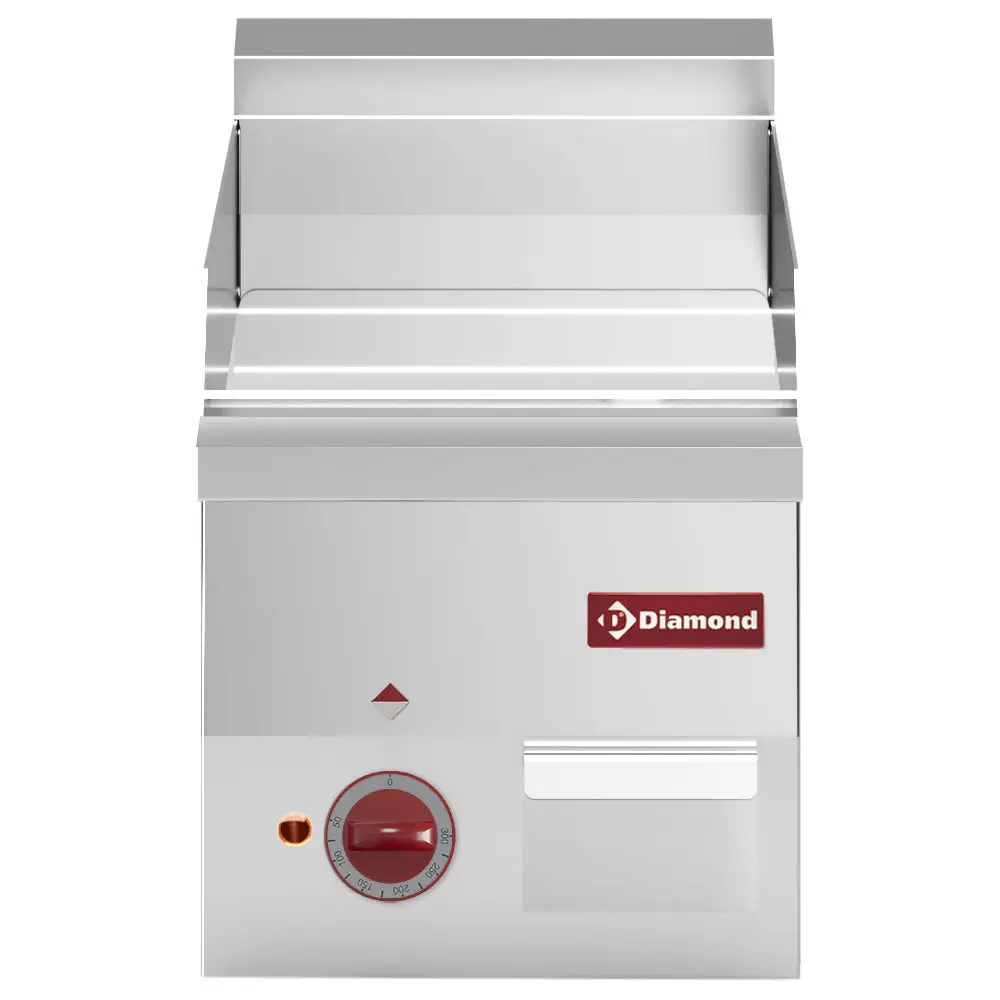 Diamond E60/PLCD3T-N Smooth Electric Chrome Cooking Plate, 3kW