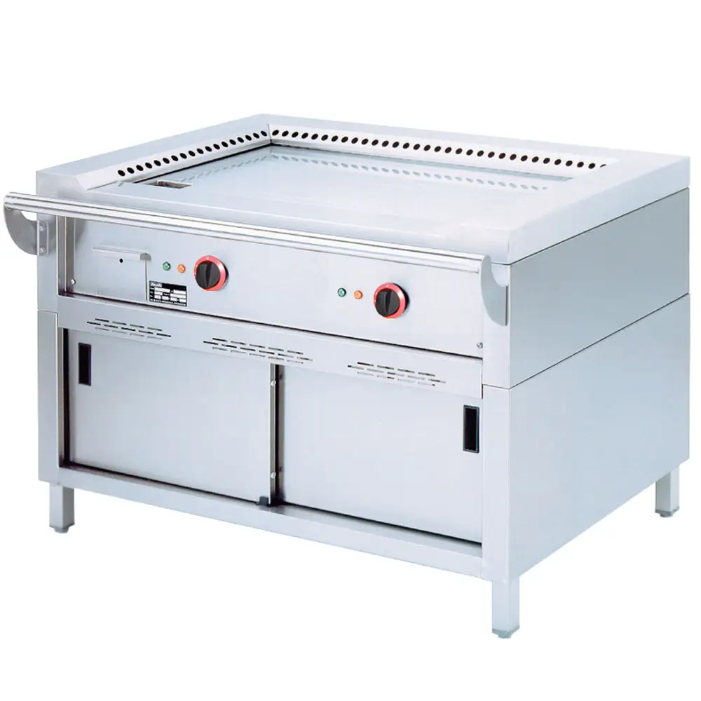 Diamond TPE2-12 Diamond TPE2-12 Freestanding 2 Area Electric Teppanyaki Plate on Cupboard, 11.7kW