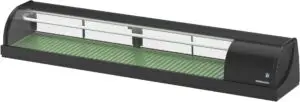 Hoshizaki HNC-180BE-R-BLH Right-Sided Sushi Display Case with LED Lighting, 72 Litres