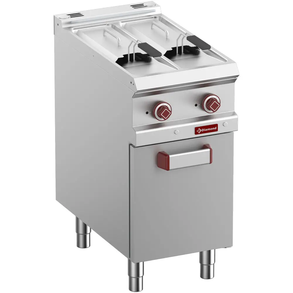 Diamond E7/F2V7A4-N Single Basket Freestanding Electric Fryer on Neutral Closed Cupboard, 10.5kW
