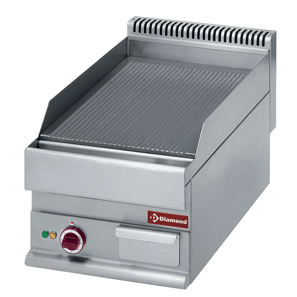 Diamond E65/PR4T Ribbed electric cooking plate -Top-