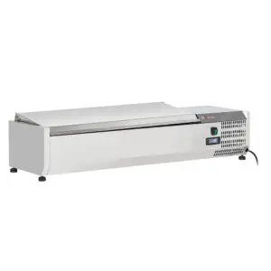 Diverso WR-SX12-C1 Topping shelf 5x GN 1/4 - 150 mm, with stainless steel lid