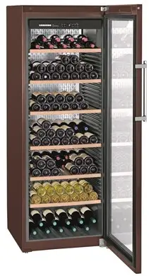 Liebherr WKt 5552 GrandCru Glass Single Door Brown Upright Wine Cabinet, 253 x 750ml Bottles - Image 2