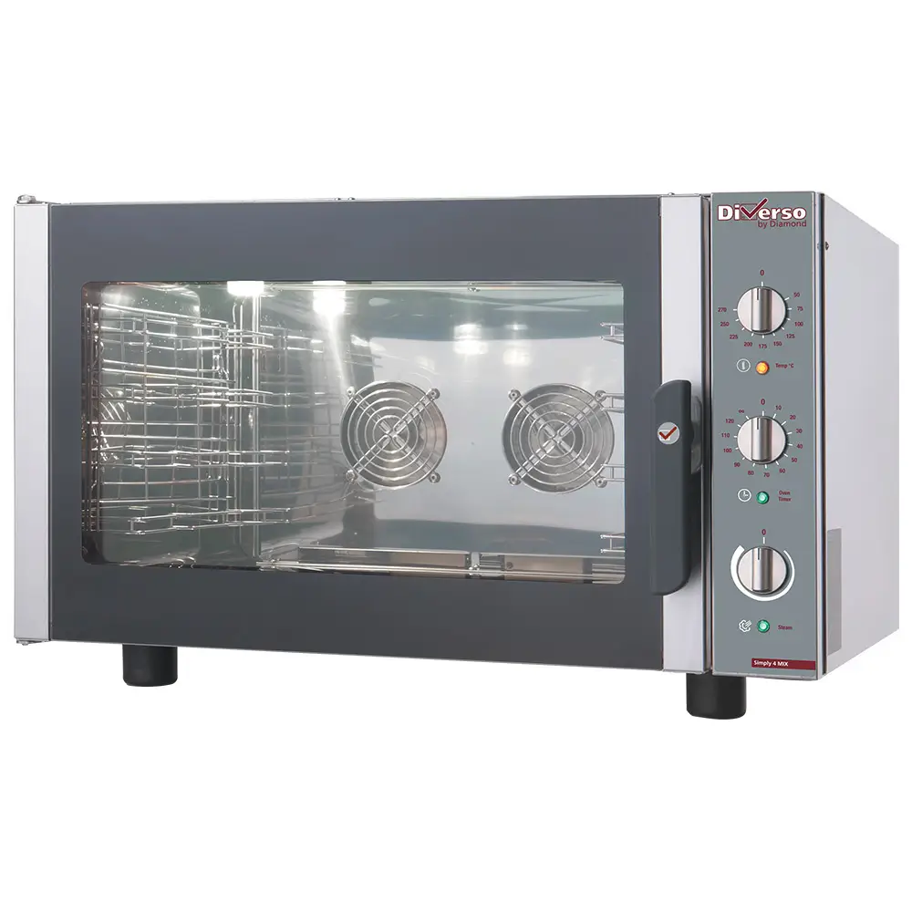 Diamond WR-FCV4-M Electric Steam Convection Oven, 6.5kW