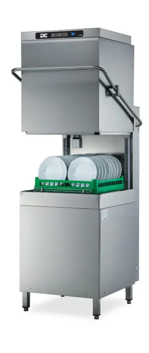 DC OXD1400ACPD-9KW Optima Range 500mm Basket Passthrough Commercial Dishwasher with Break Tank, Chemical Pumps & Drain Pump - 18 Plates