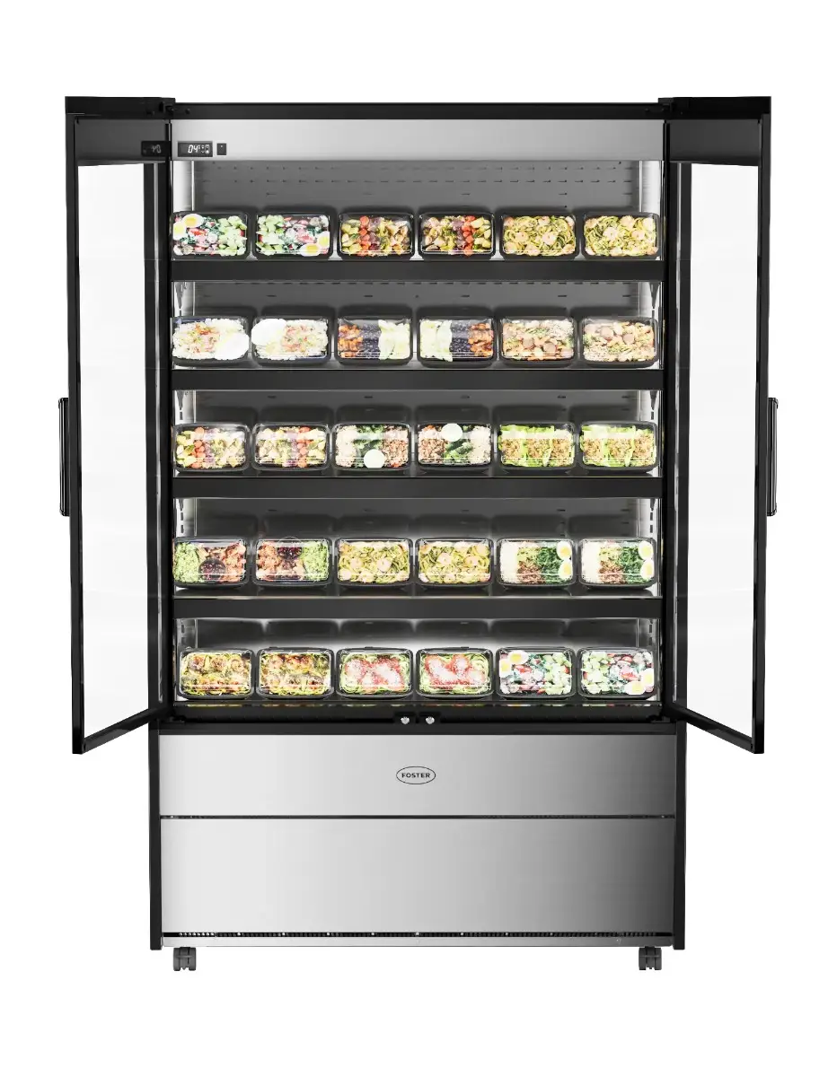 Foster EMD1200G/44-106 EcoShow Multideck with Double Glass Doors, 1195mm - Image 4