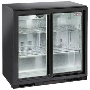 Diverso WR-TAB2-S3 Ventilated "back bar" bottle cooler, 2 sliding glass doors