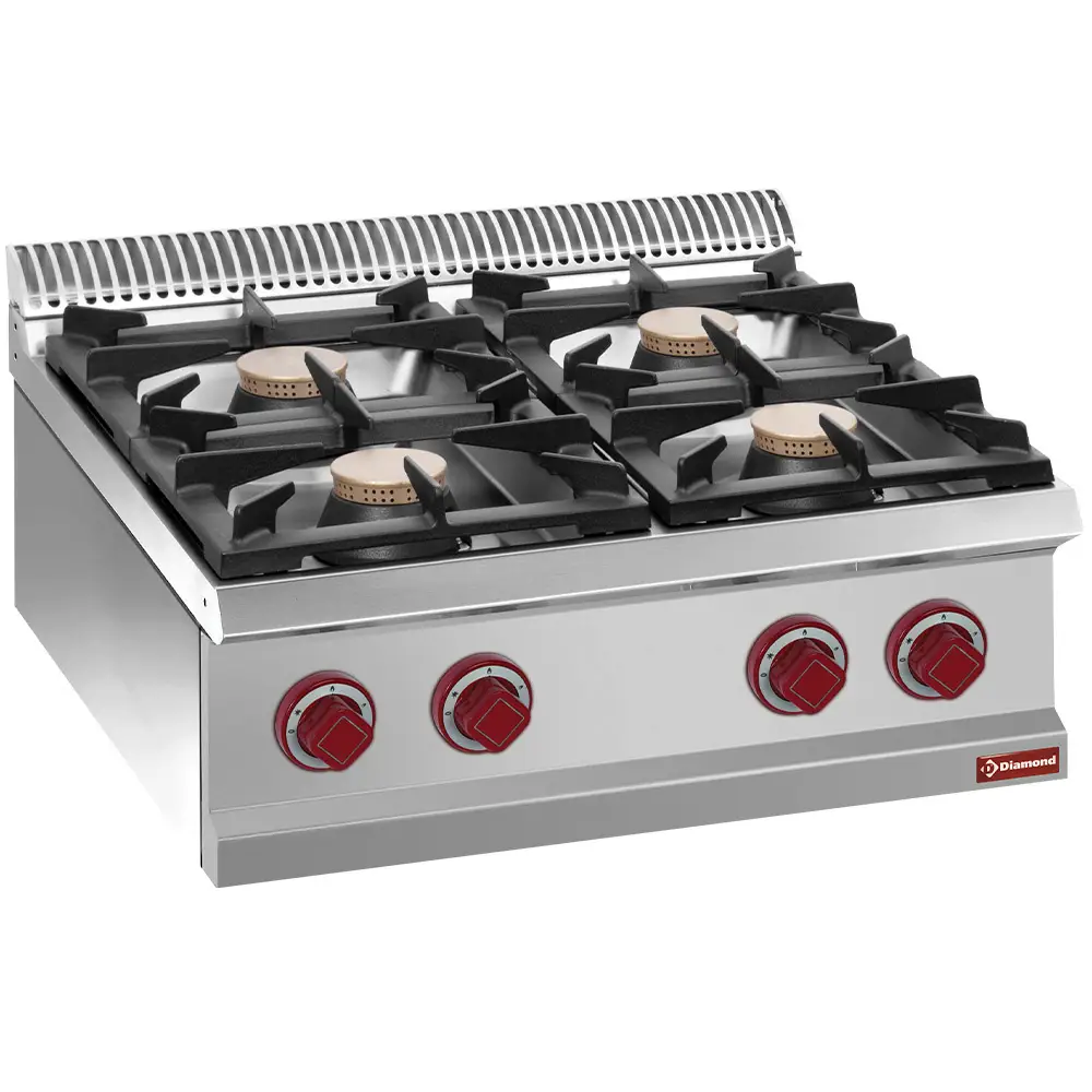 Diamond G7/4B7T 4 Burner Countertop Gas Range