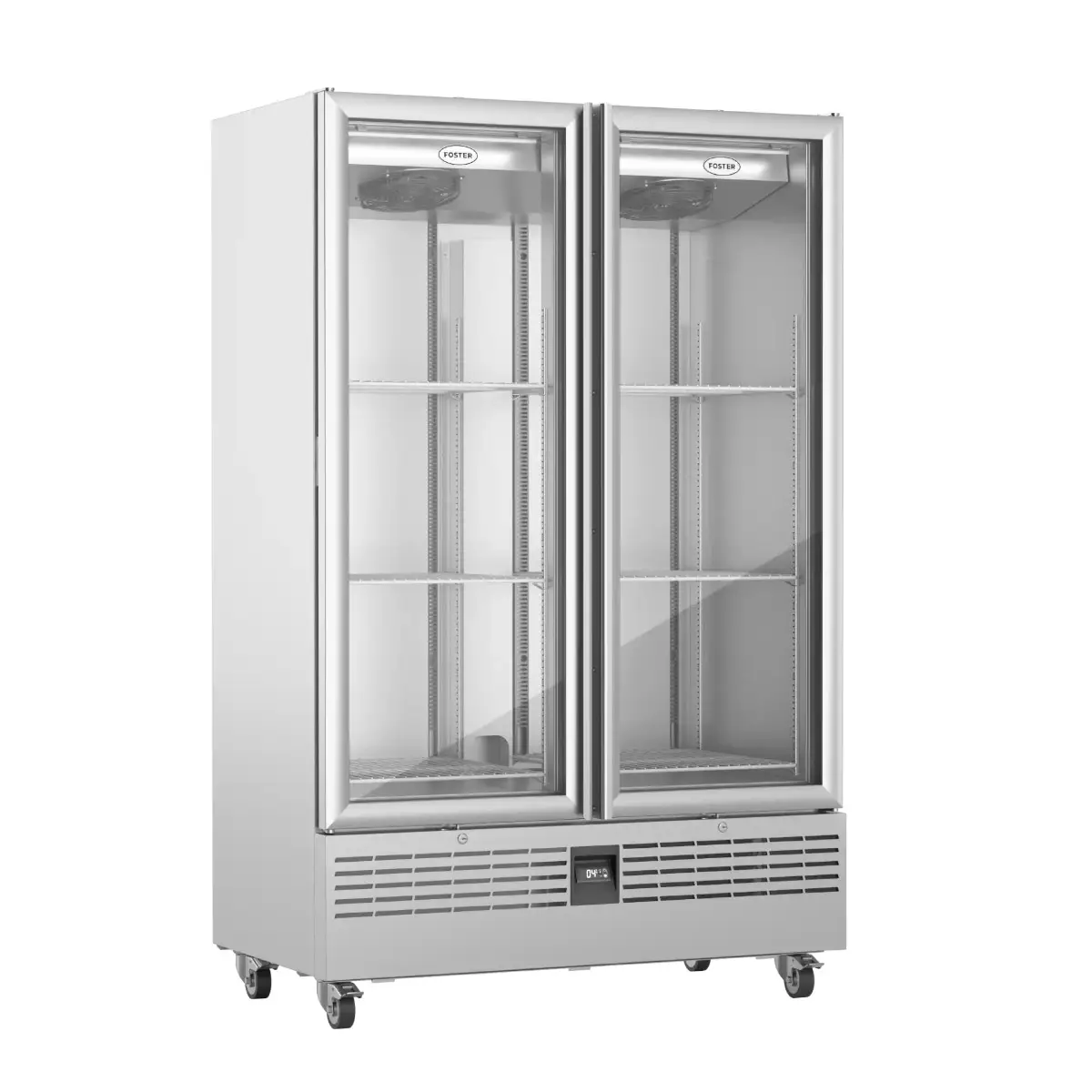 Foster FSL800G/11-318 Slimline Double Glass Door Refrigerated Upright Display Cabinet, 800 Litres - Image 3