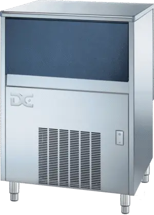 DC DCQ100-60A Self Contained Qube Ice Machine with Drain Pump, 100kg/24hrs Output / 60kg Storage
