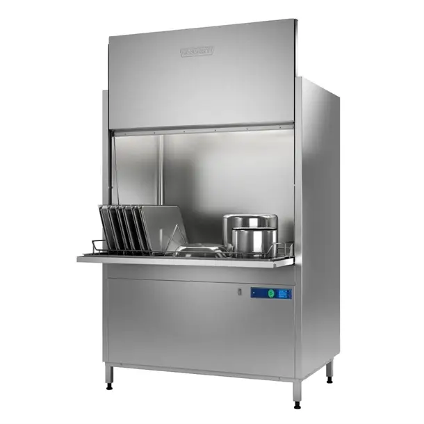 Hobart UXTRC-10A Utensil Washer with Drain Heat Recovery, Exhaust Heat Recovery, Base Rack, Tray Support & 1 Open Basket - Image 4