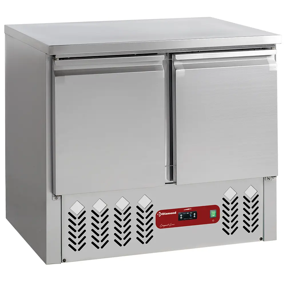Diamond SA2/R6 2 Door Stainless Steel Refrigerated Counter, 240 Litres