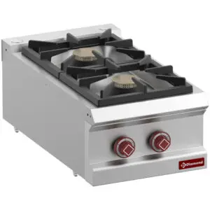 Diamond G7/2B4T-N 2 Burner Countertop Gas Range Cooker