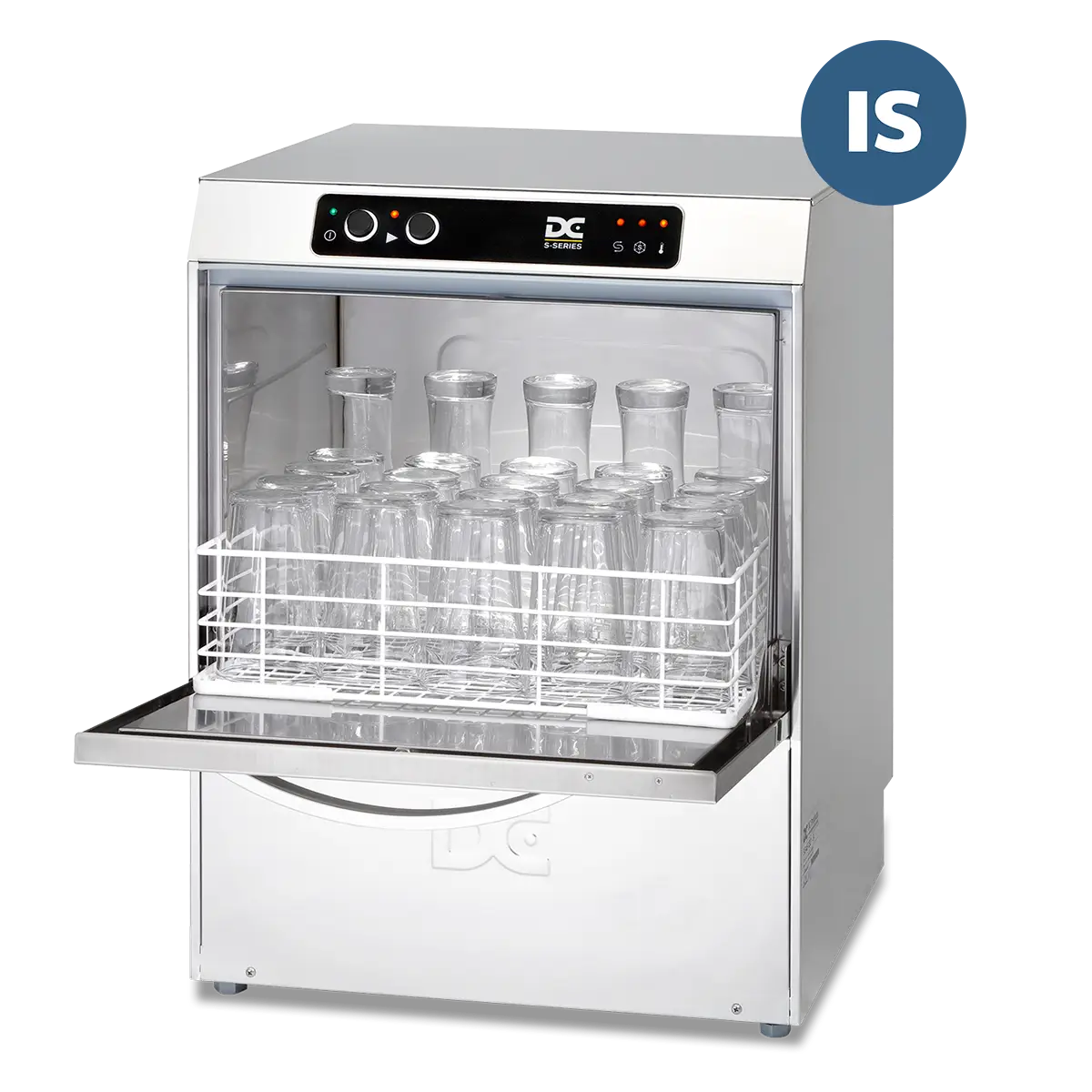 DC SG45IS Standard Range 450mm Basket Frontloading Commercial Glasswasher with Integral Water Softener, 25 Pint Capacity