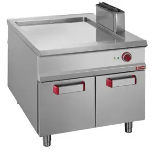 Diamond G1/PLCA2 Freestanding Smooth Fry Top Gas Griddle on Netrual Closed cupboard