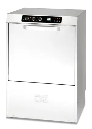 DC PD45A Premium Range 450mm Basket Frontloading Commercial Dishwasher with Break Tank, 14 Plates