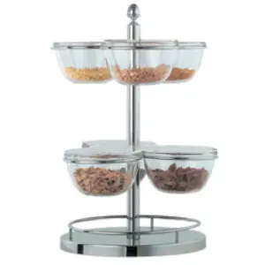 Diamond DA/PC6-21-LIQ Rotating Cereal Holder, 6 Bowls Ø 210 Mm