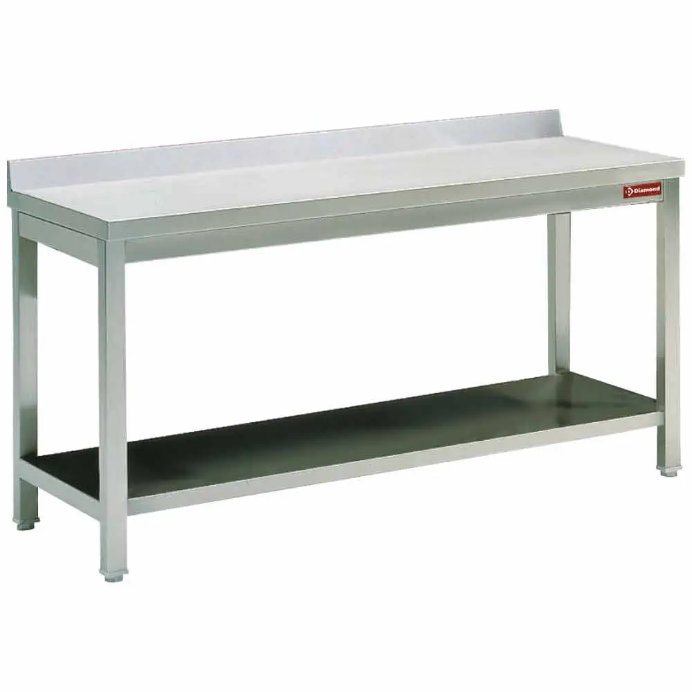 Diamond TL2071A Work Table With Undershelf + Rear Edge