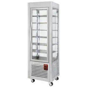 Diamond SNE/GB-A5-R2 Stainless Steel Panoramic Ventilated Display Freezer, 360 Litres