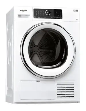 Whirlpool GRADED AWZ9HP/PRO Omnia 6th Sense Heat Pump Condenser Dryer, 9kg