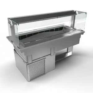 Moffat D4RWSL Drop-In, Refrigerated Well Model with Square Glass Open Front Gantry