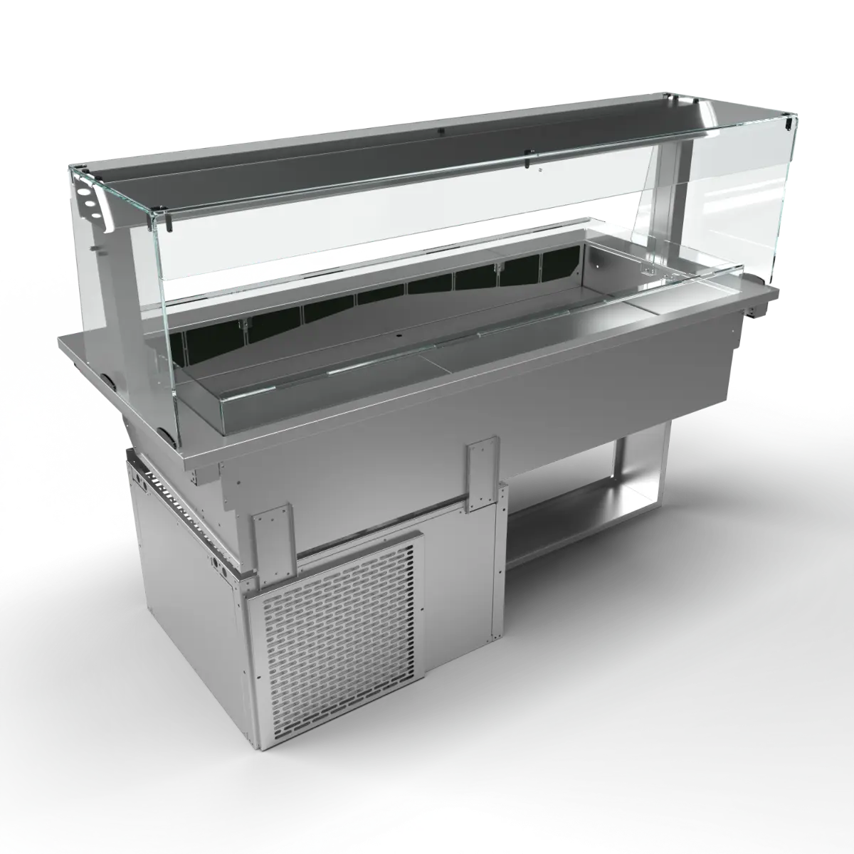 Moffat D4RWSL Drop-In, Refrigerated Well Model with Square Glass Open Front Gantry
